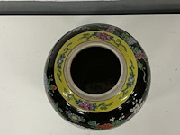 Ronde japanse vaas met de hand geschildert - afbeelding 2 van  3