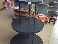 Ronde metalen dispenser op wieltjes - afbeelding 1 van  3