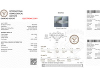 Ronde-natuurlijke gedolven diamant 0,59 ct igi-gecertificeerd f si2 vg vg vg zwak - afbeelding 2 van  7