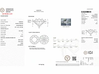 Ronde-natuurlijke gedolven diamant 1.0 cts igi-gecertificeerd f si1 - afbeelding 2 van  7