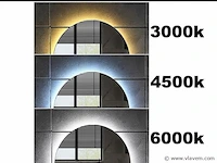 Ronde spiegel met led verlichting & bluetooth - ø80 cm - afbeelding 4 van  12