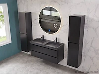 Ronde spiegel met led verlichting & bluetooth - ø80 cm - afbeelding 1 van  12