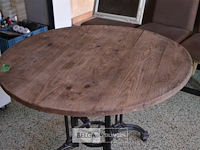 Ronde tafel ø 1m h75cm met ijzeren onderstel - afbeelding 3 van  3