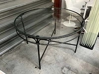 Ronde tafel (alu/glas) - afbeelding 1 van  4