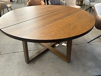 Ronde tafel kleur walnoot - afbeelding 1 van  1