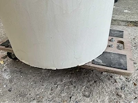 Ronde tafel met centrale kolompoot – beton ciré afwerking - afbeelding 7 van  9