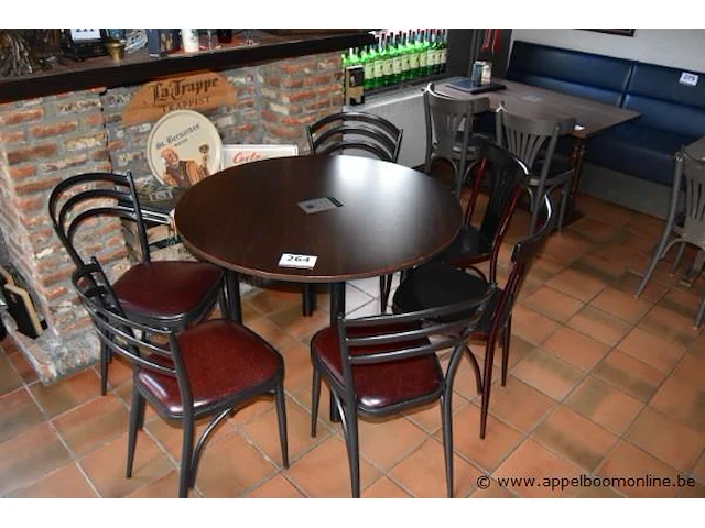 Ronde tafel vv 6 stoelen - afbeelding 1 van  1