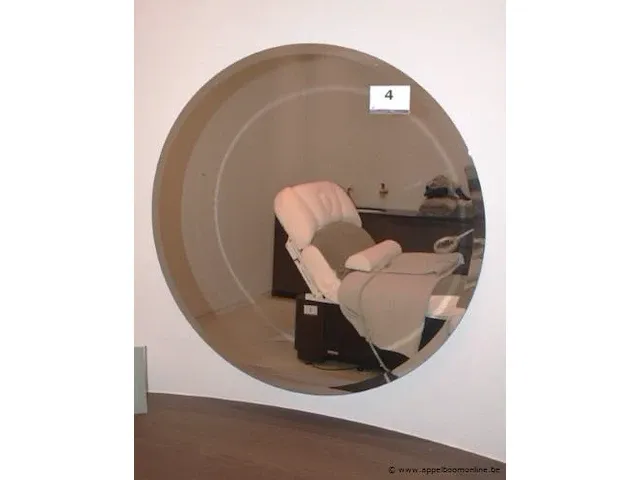 Ronde wandspiegel, diam plm 100cm - afbeelding 1 van  1