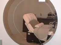 Ronde wandspiegel, diam plm 100cm