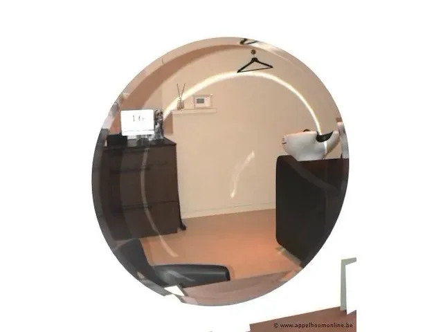 Ronde wandspiegel, diam plm 100cm - afbeelding 1 van  1