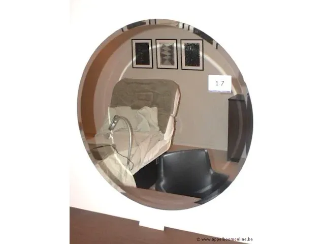 Ronde wandspiegel, diam plm 100cm - afbeelding 1 van  1
