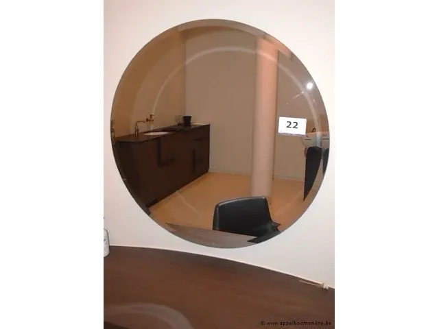Ronde wandspiegel, diam plm 100cm - afbeelding 1 van  1
