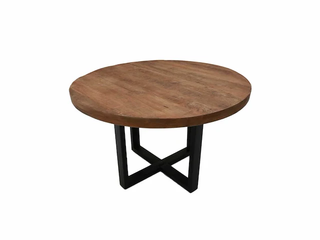 Rondu eettafel 150 in massief mango en metaal - afbeelding 1 van  2