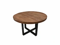 Rondu eettafel 150 in massief mango en metaal - afbeelding 1 van  2