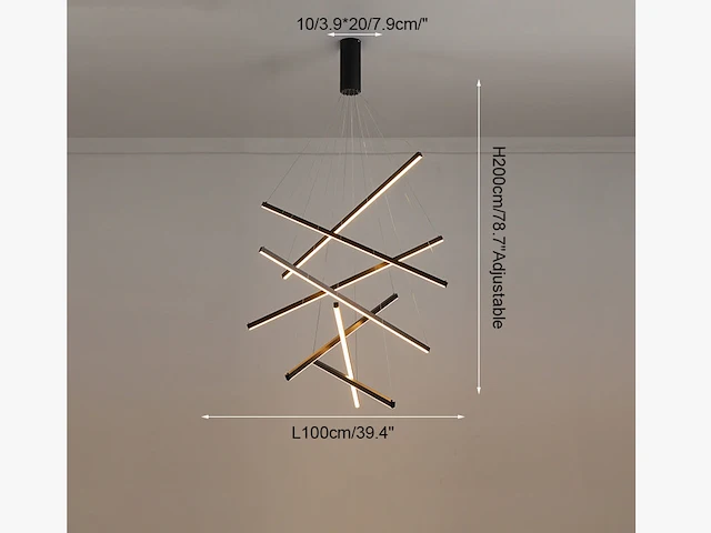 Ronin 7.0 suspended design armatuur goud - afbeelding 6 van  10