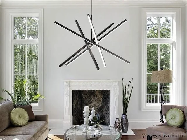 Ronin suspended design armatuur zwart - afbeelding 1 van  8