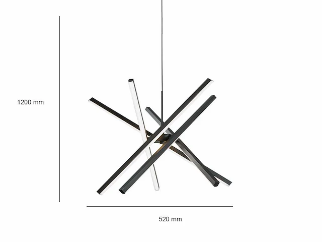 Ronin suspended design armatuur zwart - afbeelding 5 van  8