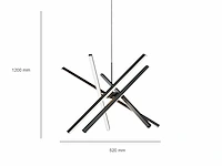 Ronin suspended design armatuur zwart - afbeelding 5 van  8
