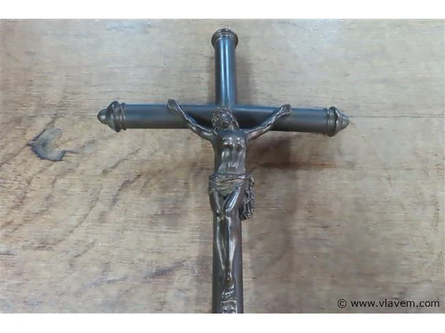 Rood koperen kruisbeeld 55 cm - afbeelding 2 van  3