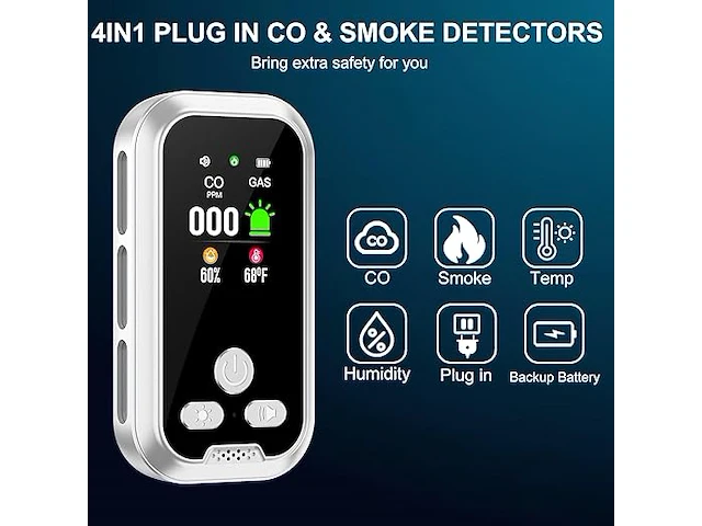 Rook en koolmonoxide detector - plugin - afbeelding 2 van  4