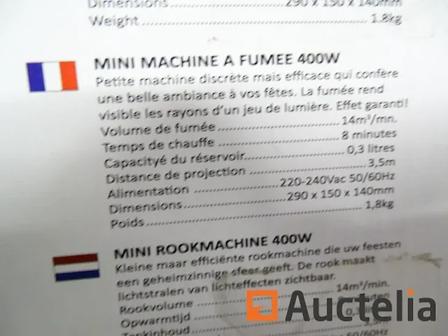 Rookmachine ibiza lsm400led-bl - afbeelding 3 van  4