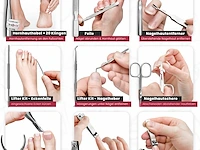 Rosaw manicure & pedicureset, 10-delige nagelverzorgingsset - afbeelding 3 van  3