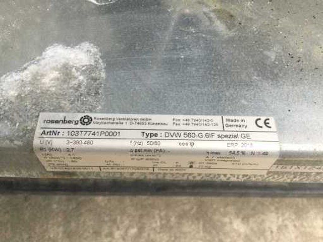 Rosenberg - dvw560-g 6if - dakventilator - afbeelding 3 van  7