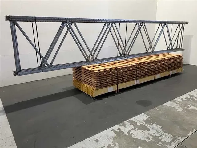 Rosss palletstelling ligger 7410mm , hoogte 6000mm , diepte 1100mm , 5 niveaus, occasie - afbeelding 1 van  5