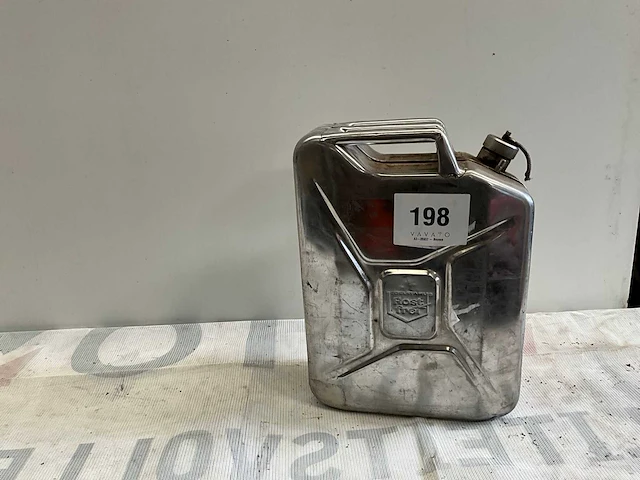 Rostfrei metalen jerrycan rvs - afbeelding 1 van  2