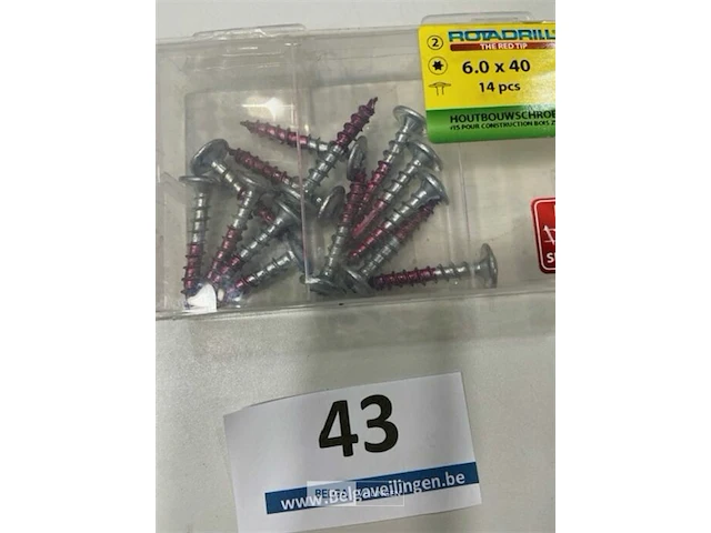 Rotadriil houtbopuwschroef 6 x 40 torx 14 stuks - afbeelding 3 van  3