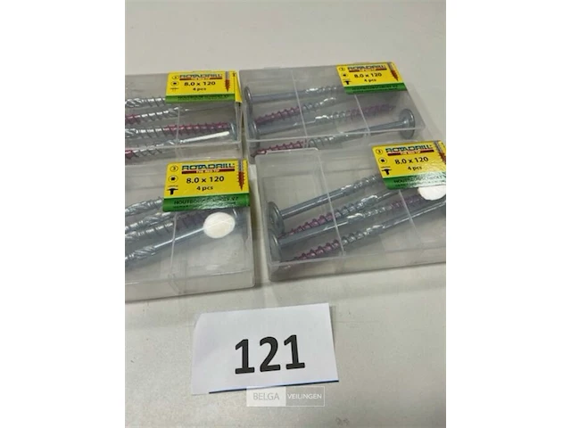 Rotadriil houtbopuwschroef 8 x 120 torx 16 stuks - afbeelding 1 van  3