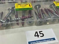 Rotadriil houtbopuwschroef 8 x 60 torx 32 stuks - afbeelding 1 van  3