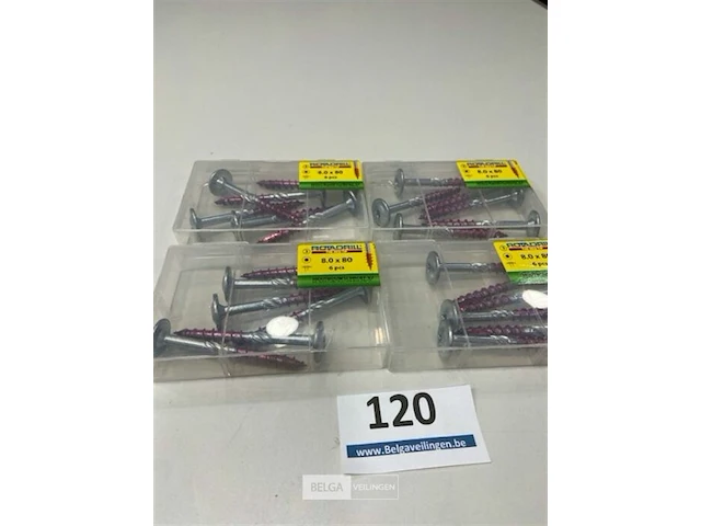 Rotadriil houtbopuwschroef 8 x 80 torx 24 stuks - afbeelding 2 van  3