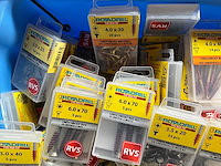 Rotadrill diverse maten schroeven rvs en messing (100x) - afbeelding 2 van  6