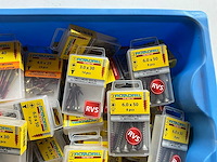 Rotadrill diverse maten schroeven rvs en messing (100x) - afbeelding 3 van  6