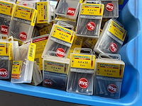 Rotadrill diverse maten schroeven rvs en messing (100x) - afbeelding 4 van  6