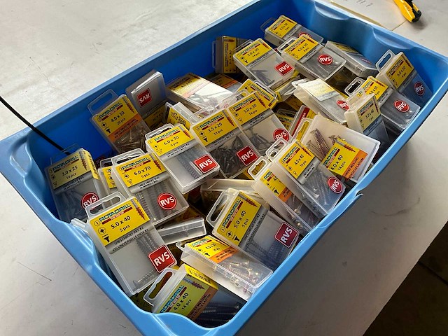Rotadrill diverse maten schroeven rvs en messing (100x) - afbeelding 6 van  6