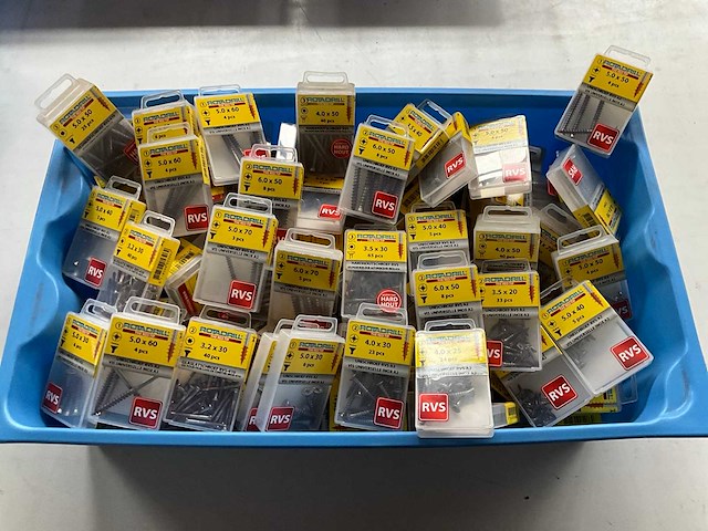 Rotadrill diverse schroeven o.a. rvs (100x) - afbeelding 1 van  6