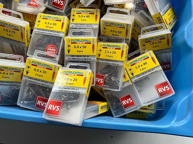 Rotadrill diverse schroeven o.a. rvs (100x) - afbeelding 4 van  6