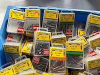 Rotadrill diverse schroeven rvs, messing en verzinkt (100x) - afbeelding 2 van  6