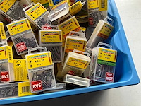 Rotadrill diverse schroeven rvs, messing en verzinkt (100x) - afbeelding 4 van  6