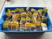 Rotadrill diverse schroeven rvs, messing en verzinkt (100x) - afbeelding 1 van  6