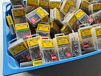 Rotadrill diverse schroeven rvs, messing en verzinkt (100x) - afbeelding 5 van  6