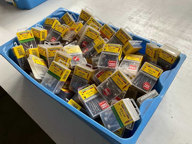 Rotadrill diverse schroeven rvs, messing en verzinkt (100x) - afbeelding 6 van  6