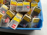 Rotadrill diverse schroeven rvs, messing en verzinkt (100x) - afbeelding 4 van  6