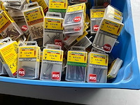 Rotadrill diverse schroeven rvs, messing en verzinkt (100x) - afbeelding 4 van  6