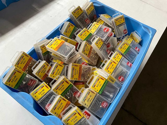 Rotadrill diverse schroeven rvs, messing en verzinkt (100x) - afbeelding 6 van  6