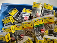 Rotadrill diverse schroeven rvs, messing en verzinkt (100x) - afbeelding 2 van  6