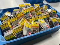 Rotadrill diverse schroeven rvs, messing en verzinkt (100x) - afbeelding 6 van  6