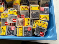 Rotadrill diverse schroeven rvs, messing en verzinkt (100x) - afbeelding 4 van  6